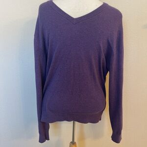 Daniel Cremieux Purple V-Neck Men’s Knit Sweater size Small
